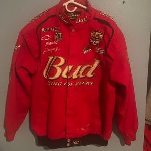 Cause authentic Budweiser bomber jacket